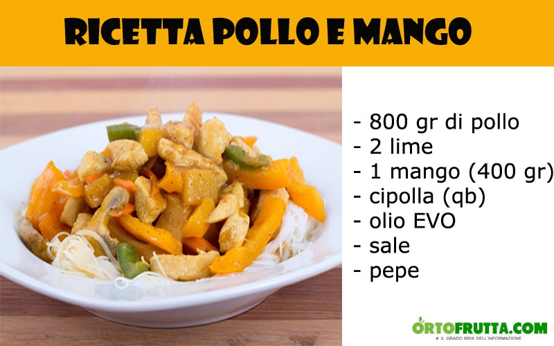ricetta pollo e mango