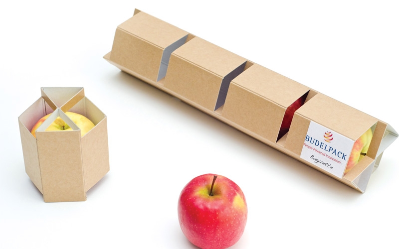 baguette mele realizzata con cartone