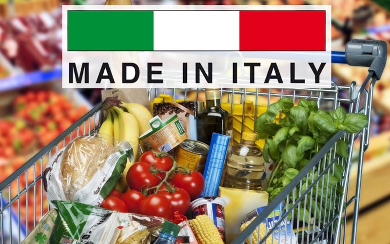 prodotti made in italy sugli scaffali